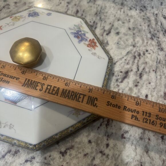 Antique Theodore Haviland Coromandel Limoges Octagon Covered Lid Vegetable Bowl - Picture 7 of 16